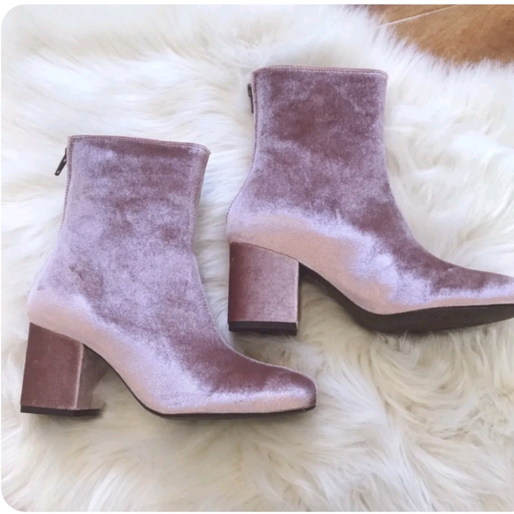 NWOB Free People Cecile Velvet Boots - Picture 5 of 13